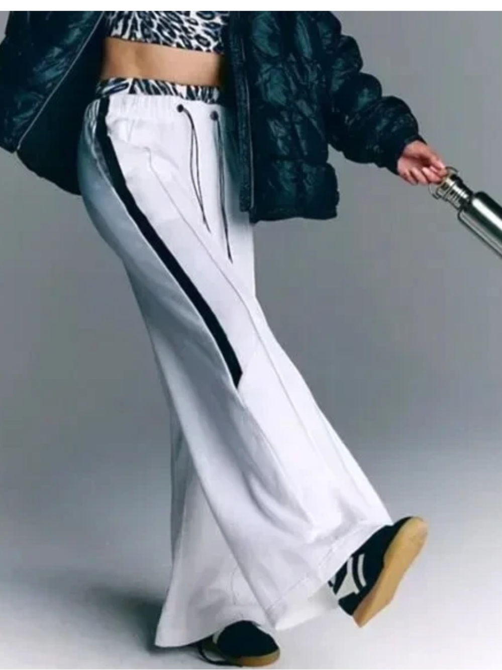 Free People Fine Line Wide Leg Sweatpants